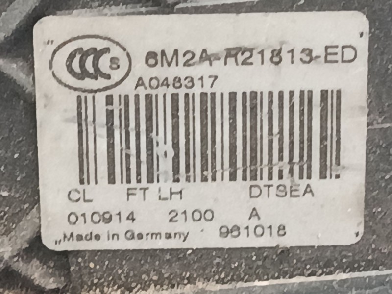 Recambio de cerradura puerta trasera izquierda para ford ka (ru8) 1.2 referencia OEM IAM 6M2AR21813ED  