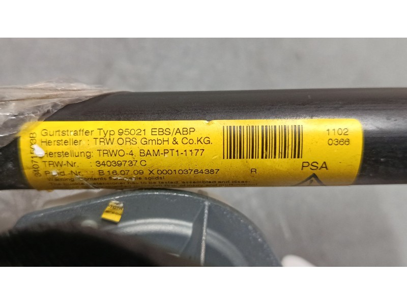 Recambio de cinturon seguridad delantero derecho para peugeot 3008 i monospace (0u_) 1.6 hdi referencia OEM IAM 9682036580 34068