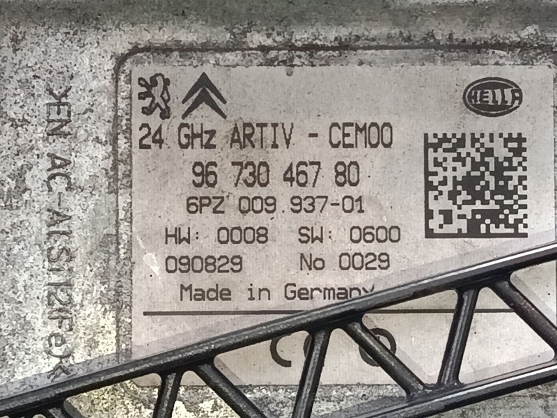 Recambio de modulo radar control distancia para peugeot 3008 i monospace (0u_) 1.6 thp referencia OEM IAM 9673046780 6PZ009937 