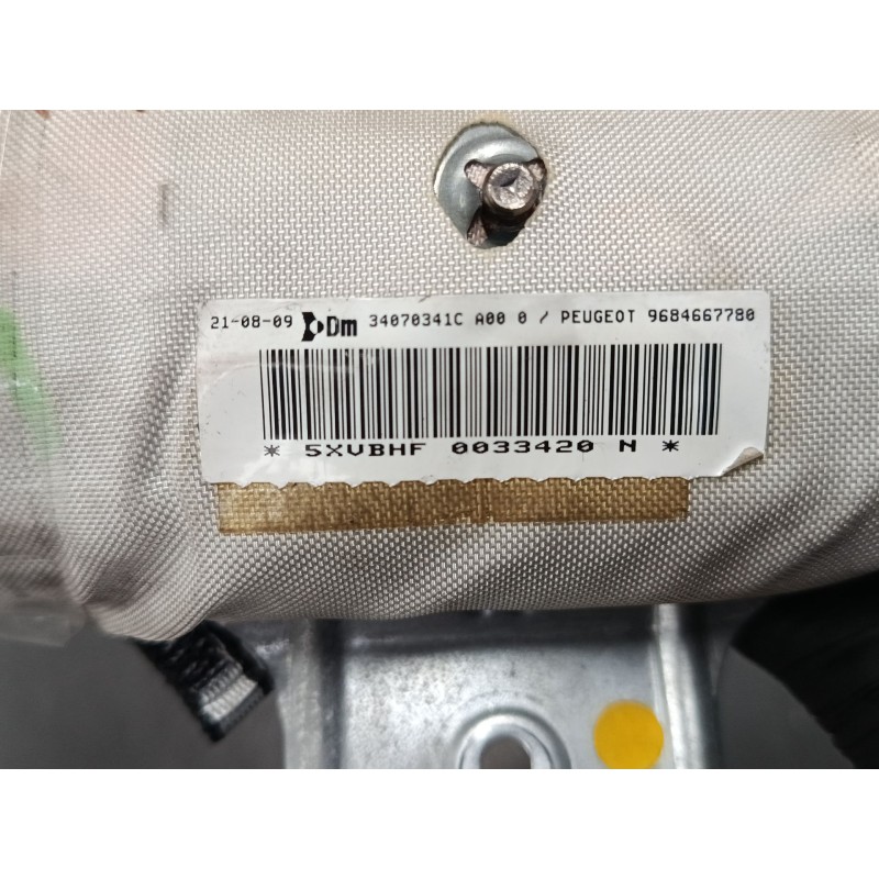 Recambio de airbag lateral delantero derecho para peugeot 3008 i monospace (0u_) 1.6 hdi referencia OEM IAM 9684667780  