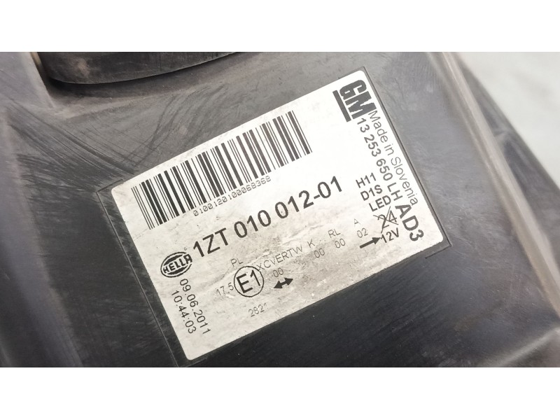 Recambio de faro izquierdo xenon para opel astra j (p10) 1.7 cdti (68) referencia OEM IAM 13253650LH 1ZT01001201 