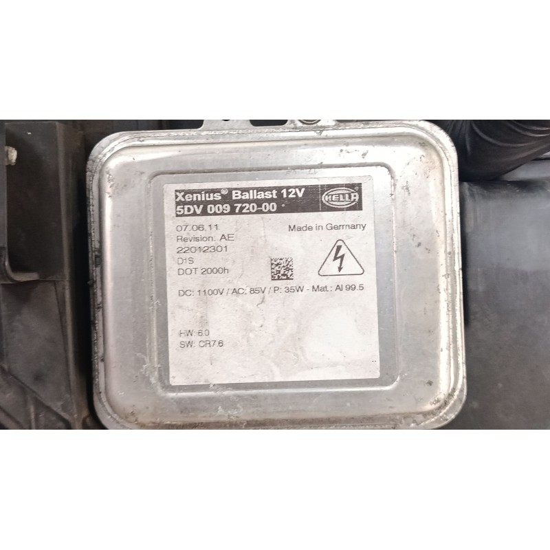 Recambio de faro izquierdo xenon para opel astra j (p10) 1.7 cdti (68) referencia OEM IAM 13253650LH 1ZT01001201 