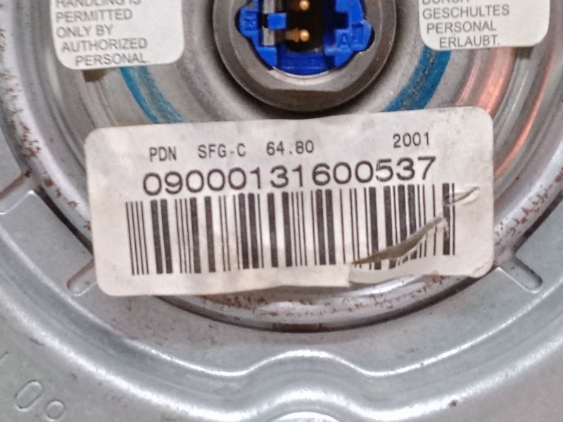 Recambio de airbag volante para volkswagen polo (9n_, 9a_) 1.4 tdi referencia OEM IAM 09000131600537  