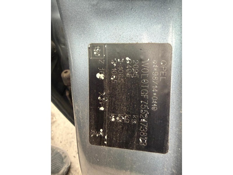 opel zafira a monospace (t98) del año 2005