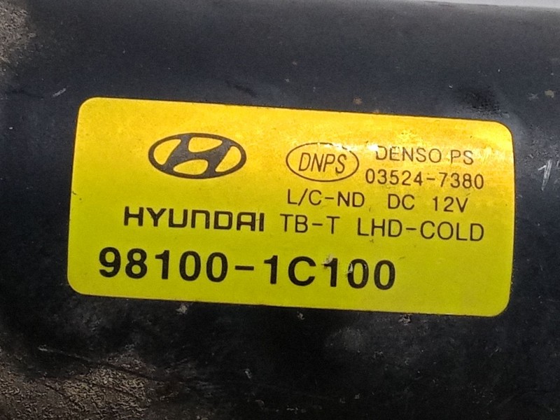 Recambio de motor limpia delantero para hyundai getz (tb) 1.5 crdi referencia OEM IAM 981001C100  035247380