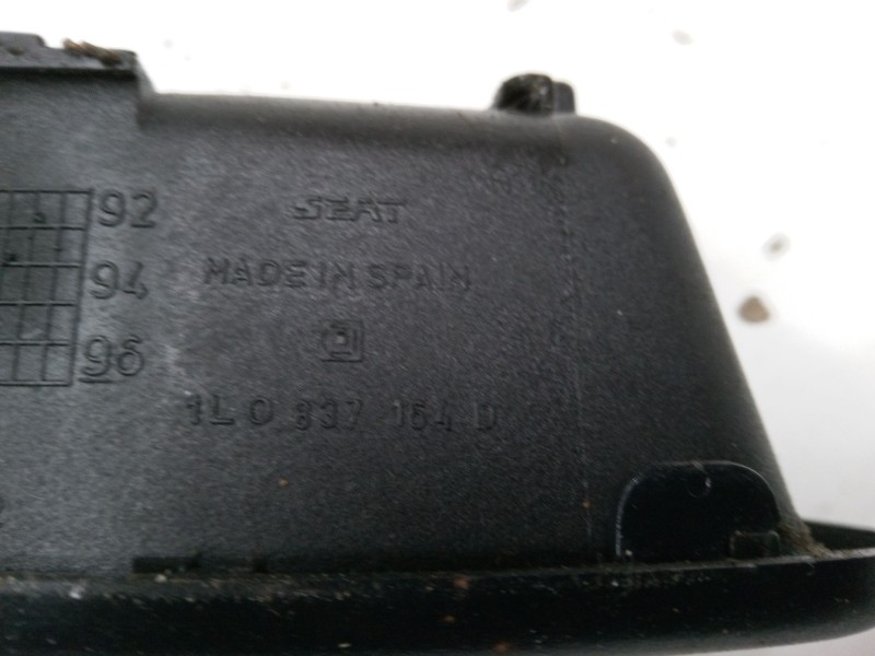 Recambio de maneta interior puerta trasera derecha para seat toledo i (1l2) 1.9 td referencia OEM IAM 1L0837154D  