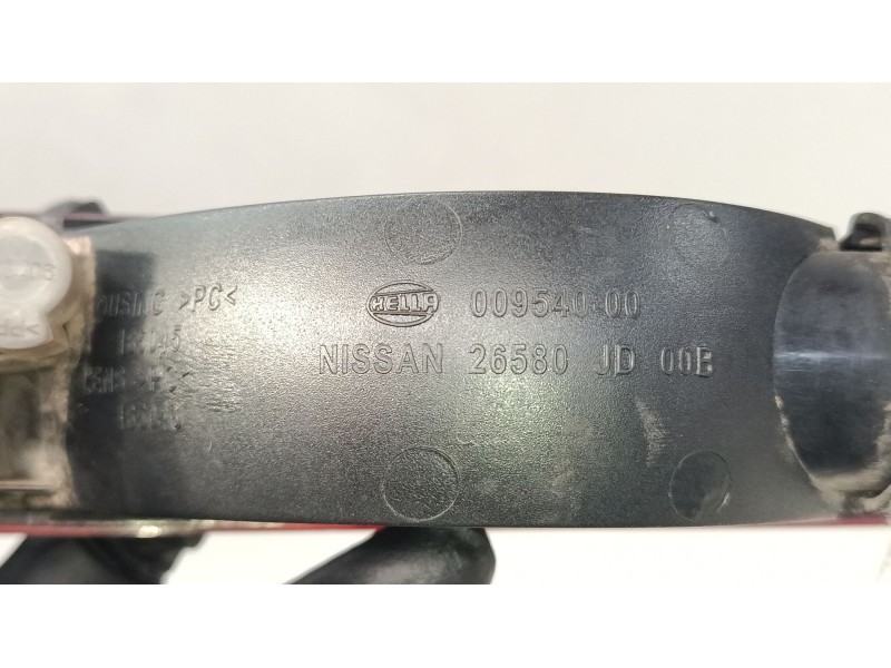 Recambio de faro antiniebla trasero para nissan qashqai i (j10, nj10) 2.0 referencia OEM IAM 26580JD00B 00954000 