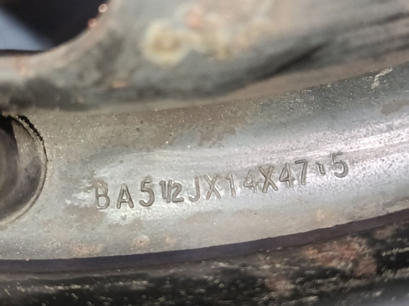 Recambio de llanta chapa 14´´ para ford fiesta v (jh_, jd_) 1.4 tdci referencia OEM IAM 55J 14 ET475  