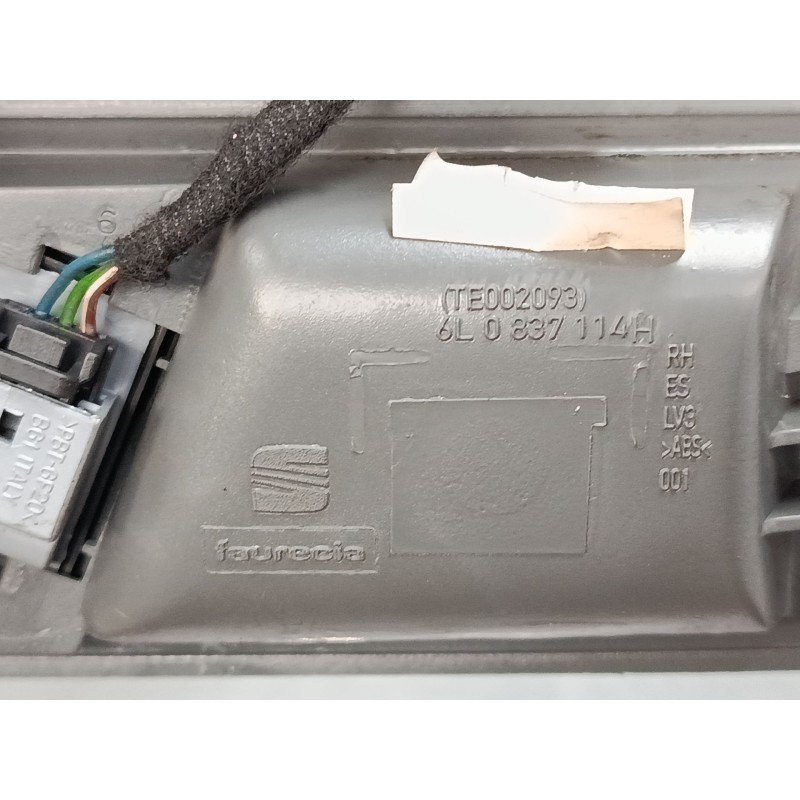 Recambio de maneta interior puerta delantera derecha para seat ibiza iii (6l1) 1.9 tdi referencia OEM IAM 6l0837114h  