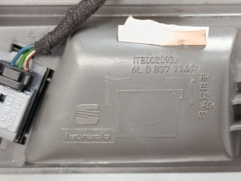 Recambio de maneta interior puerta delantera derecha para seat ibiza iii (6l1) 1.9 tdi referencia OEM IAM 6l0837114h  