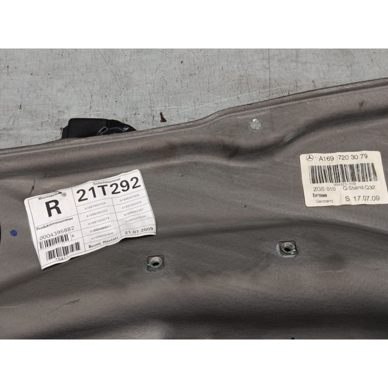 Recambio de elevalunas electrico delantero derecho para mercedes-benz clase a (w169) a 180 cdi (169.007, 169.307) referencia OEM