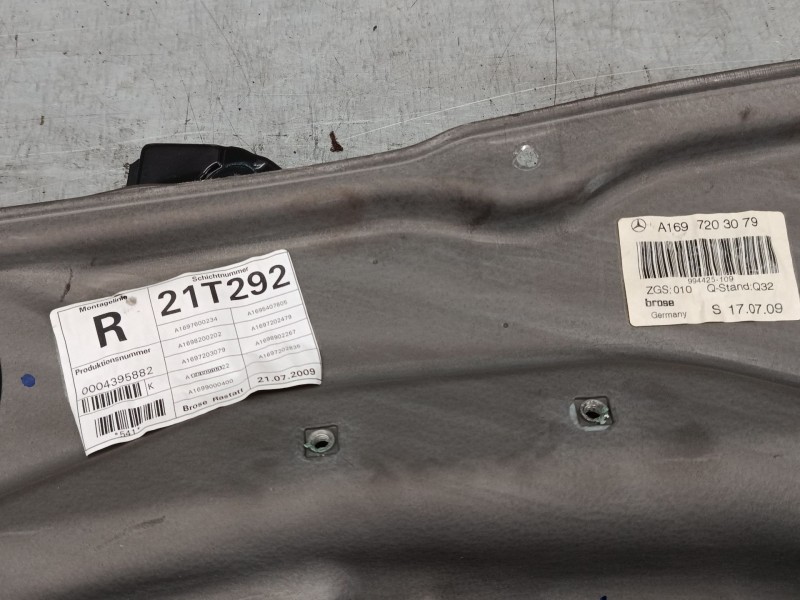 Recambio de elevalunas electrico delantero derecho para mercedes-benz clase a (w169) a 180 cdi (169.007, 169.307) referencia OEM