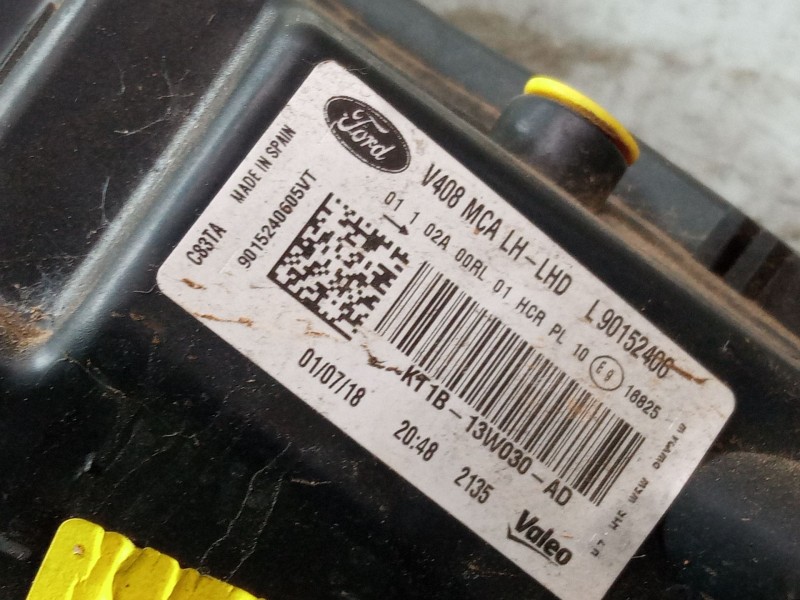 Recambio de faro izquierdo para ford transit connect v408 furgoneta/monovolumen 1.5 ecoblue referencia OEM IAM KT1B13W030AD  