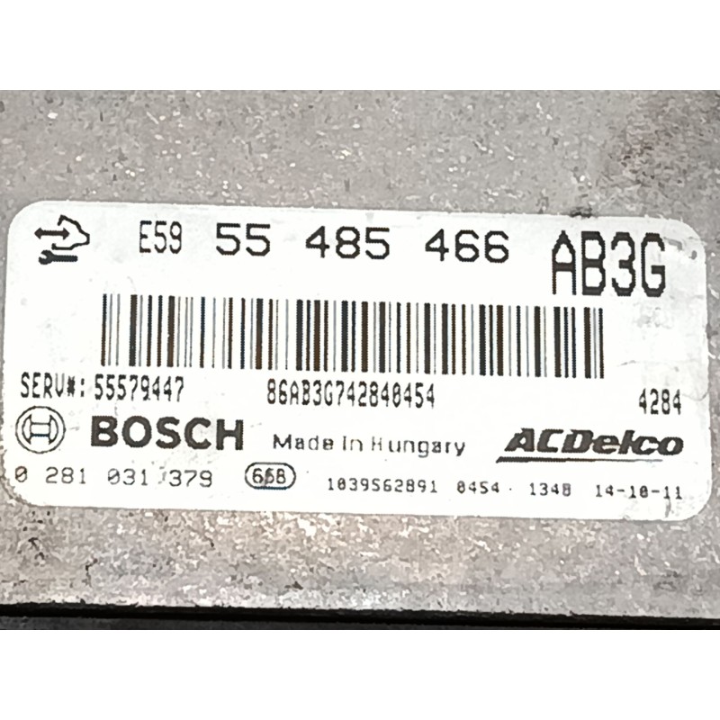 Recambio de centralita motor uce para opel zafira tourer c (p12) 2.0 cdti (75) referencia OEM IAM 55485466  