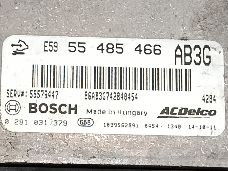 Recambio de centralita motor uce para opel zafira tourer c (p12) 2.0 cdti (75) referencia OEM IAM 55485466  