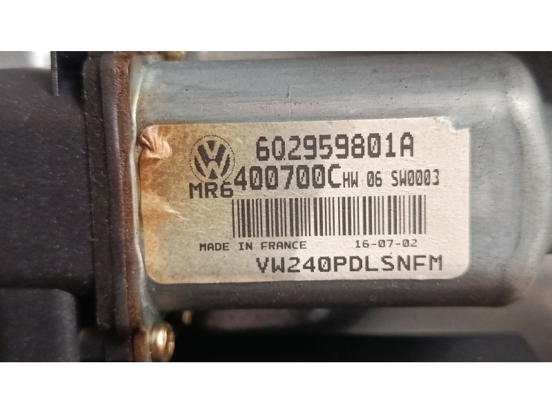 Recambio de elevalunas electrico delantero derecho para volkswagen polo iv (9n_, 9a_) 1.4 16v referencia OEM IAM   