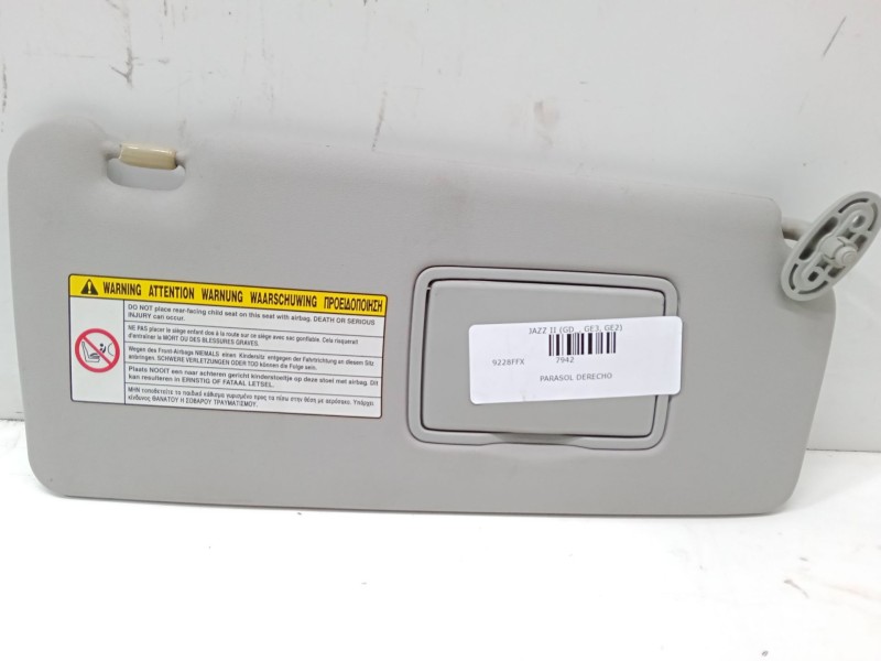 Recambio de parasol derecho para honda jazz ii (gd_, ge3, ge2) 1.3 idsi (gd1) referencia OEM IAM   