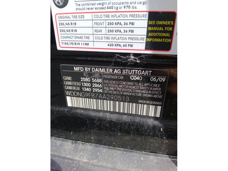 mercedes-benz clase s (w221, v221) del año 2009