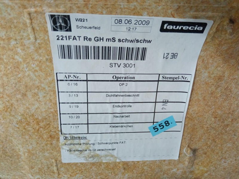 Recambio de guarnecido puerta delantera derecha para mercedes-benz clase s (w221, v221) s 400 hybrid (221.095, 221.195) referenc