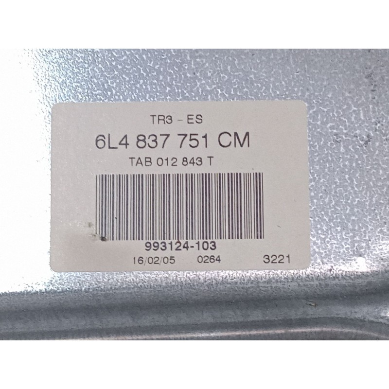 Recambio de elevalunas electrico delantero izquierdo para seat ibiza iii (6l1) 1.4 16v referencia OEM IAM 6L4837751CM  