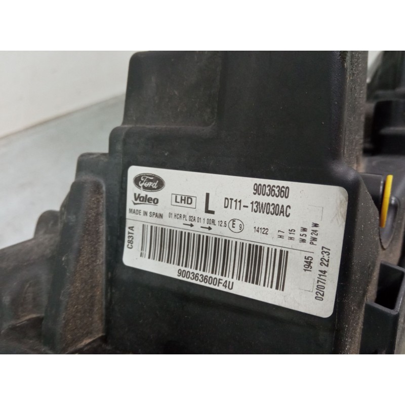 Recambio de faro izquierdo para ford transit connect v408 furgoneta/monovolumen 1.6 tdci referencia OEM IAM DT1113W030AC  