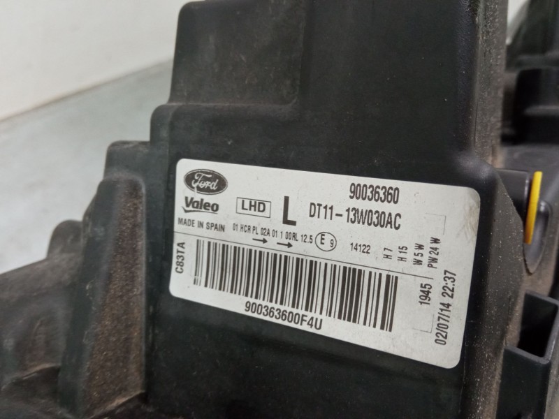 Recambio de faro izquierdo para ford transit connect v408 furgoneta/monovolumen 1.6 tdci referencia OEM IAM DT1113W030AC  