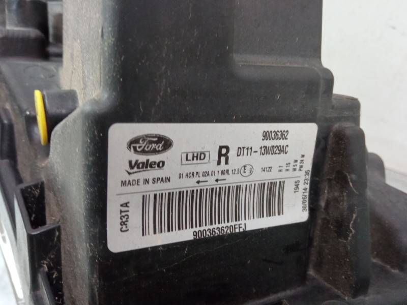 Recambio de faro derecho para ford transit connect v408 furgoneta/monovolumen 1.6 tdci referencia OEM IAM   