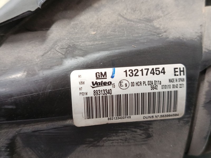 Recambio de faro derecho para opel corsa d (s07) 1.3 cdti (l08, l68) referencia OEM IAM 13217454EH  