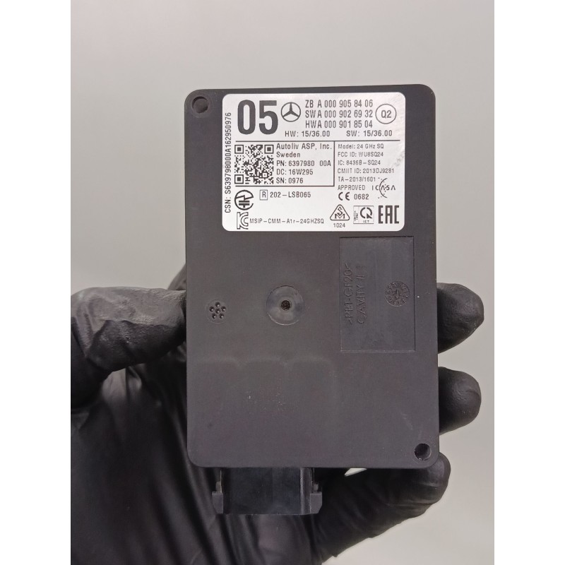 Recambio de modulo radar control distancia para mercedes-benz clase a (w176) a 220 d (176.003) referencia OEM IAM A0009058406 A0