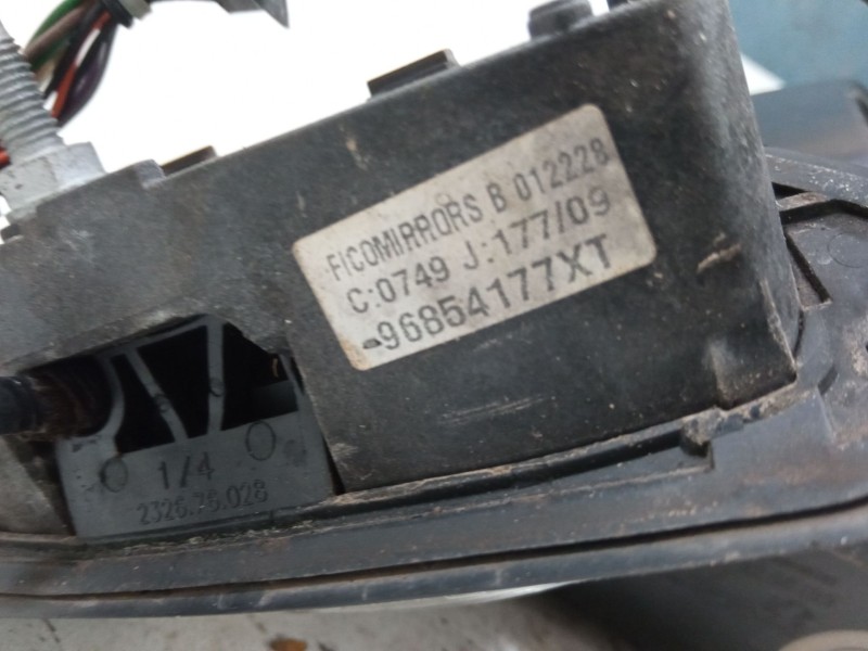 Recambio de retrovisor electrico derecho abatible para peugeot 3008 i monospace (0u_) 1.6 vti referencia OEM IAM 96854177XT  