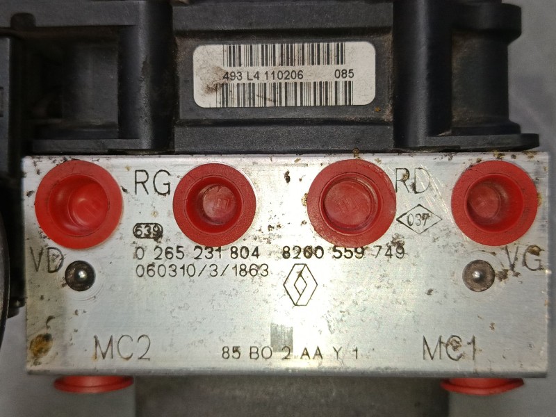 Recambio de abs para renault clio iii (br0/1, cr0/1) 1.5 dci (br17, cr17) referencia OEM IAM 8200559749 85B02AAY1 0265231804