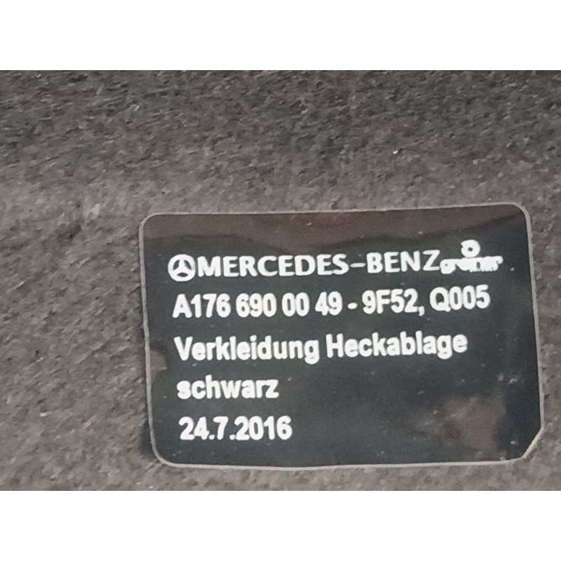 Recambio de bandeja trasera para mercedes-benz clase a (w176) a 220 d (176.003) referencia OEM IAM A1766900049  