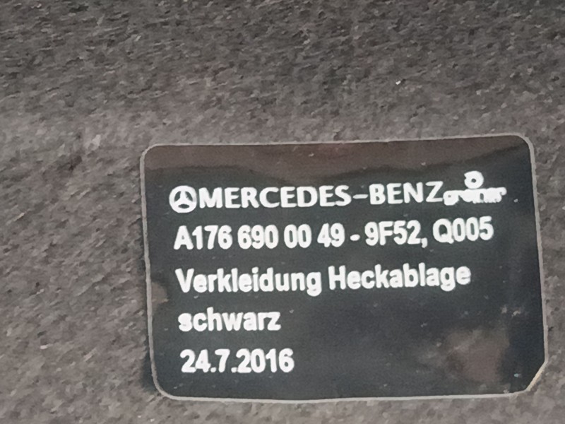 Recambio de bandeja trasera para mercedes-benz clase a (w176) a 220 d (176.003) referencia OEM IAM A1766900049  