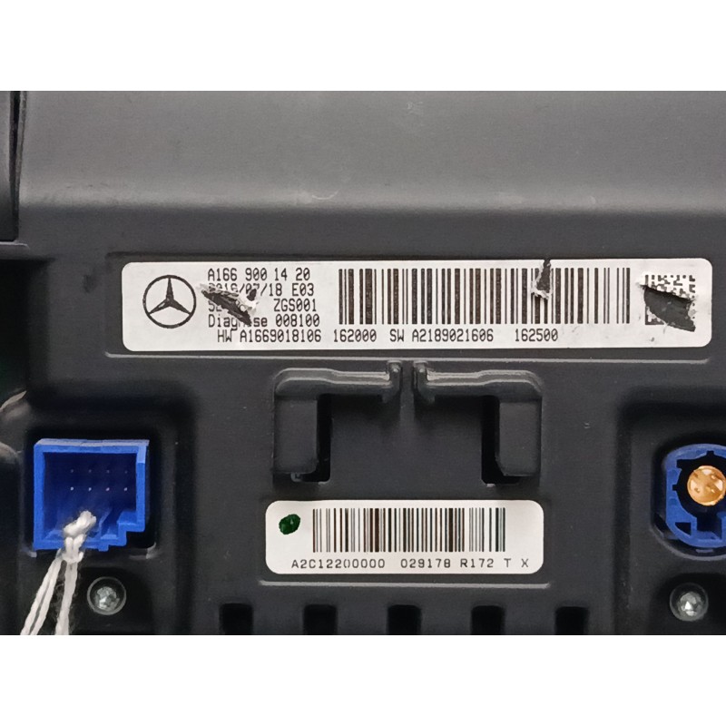 Recambio de pantalla multifuncion para mercedes-benz clase a (w176) a 220 d (176.003) referencia OEM IAM A1669001420  