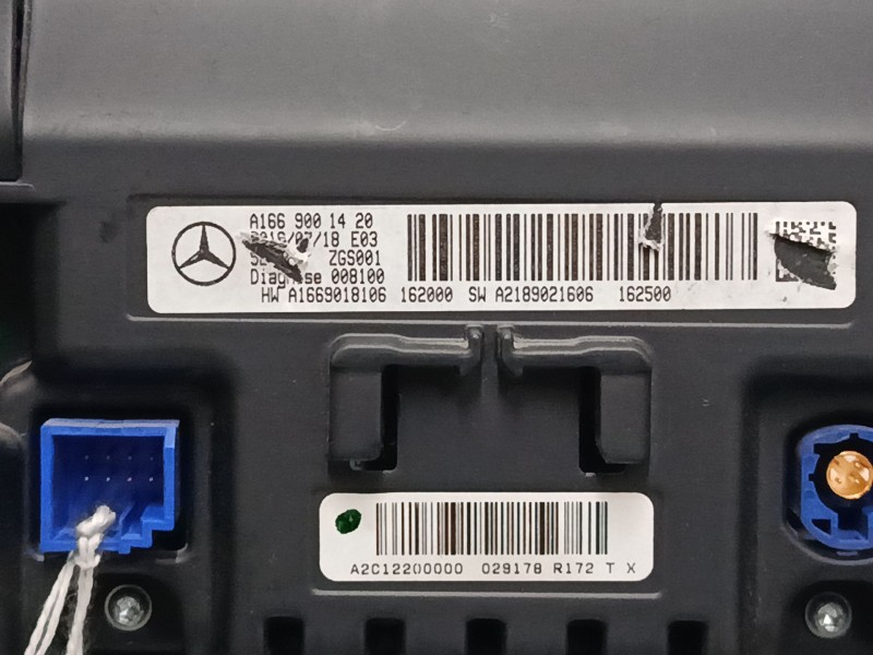 Recambio de pantalla multifuncion para mercedes-benz clase a (w176) a 220 d (176.003) referencia OEM IAM A1669001420  