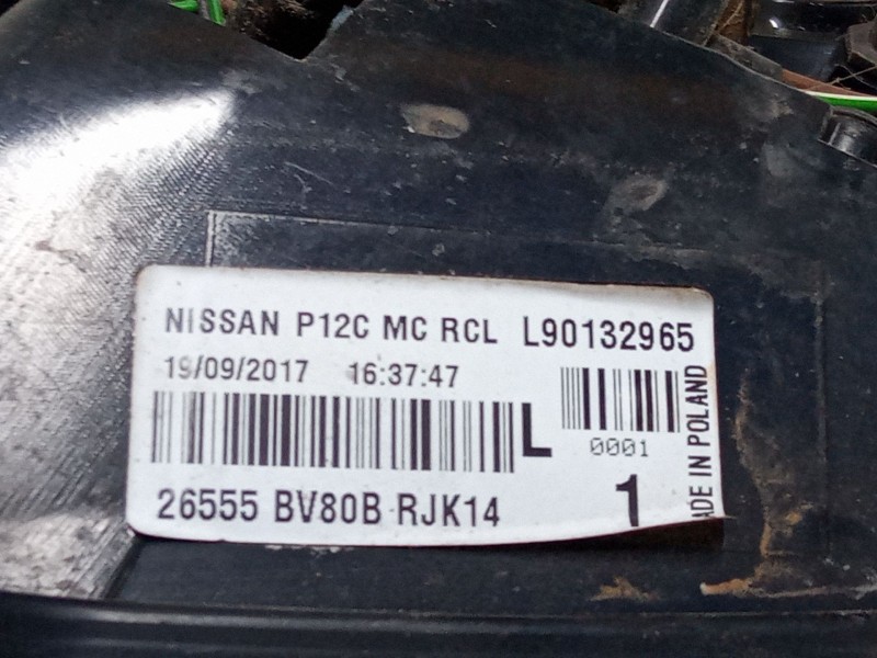 Recambio de piloto trasero izquierdo para nissan juke (f15) 1.6 referencia OEM IAM L90132965  