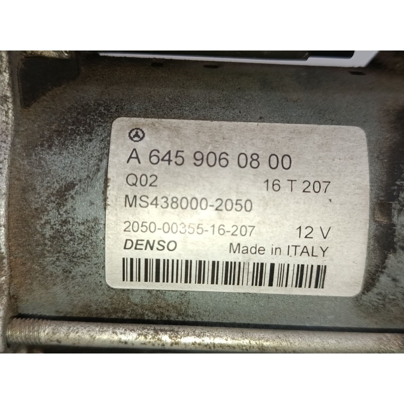 Recambio de motor arranque para mercedes-benz clase a (w176) a 220 d (176.003) referencia OEM IAM A6459068000 0124711028 