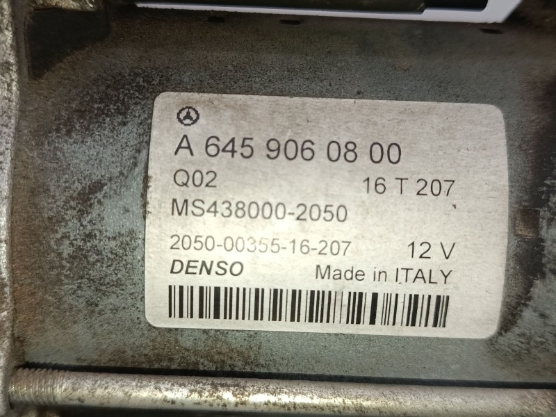Recambio de motor arranque para mercedes-benz clase a (w176) a 220 d (176.003) referencia OEM IAM A6459068000 0124711028 