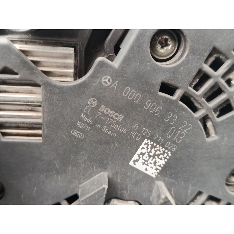 Recambio de alternador para mercedes-benz clase a (w176) a 220 d (176.003) referencia OEM IAM A0009063322  