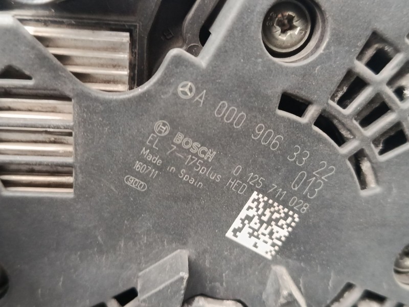 Recambio de alternador para mercedes-benz clase a (w176) a 220 d (176.003) referencia OEM IAM A0009063322  