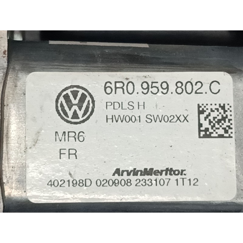 Recambio de elevalunas electrico delantero derecho para seat ibiza iv sc (6j1, 6p5) 1.9 tdi referencia OEM IAM 6J3837402A  