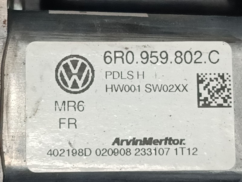 Recambio de elevalunas electrico delantero derecho para seat ibiza iv sc (6j1, 6p5) 1.9 tdi referencia OEM IAM 6J3837402A  