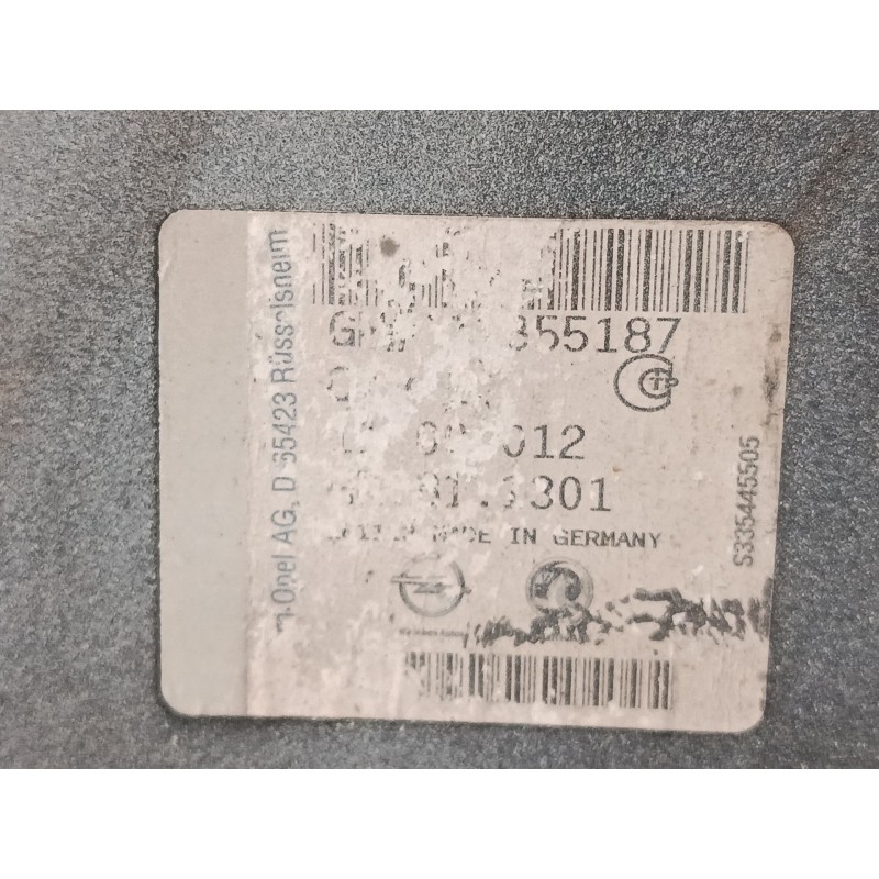 Recambio de aleta delantera izquierda para opel zafira tourer c (p12) 2.0 cdti (75) referencia OEM IAM 13355187  