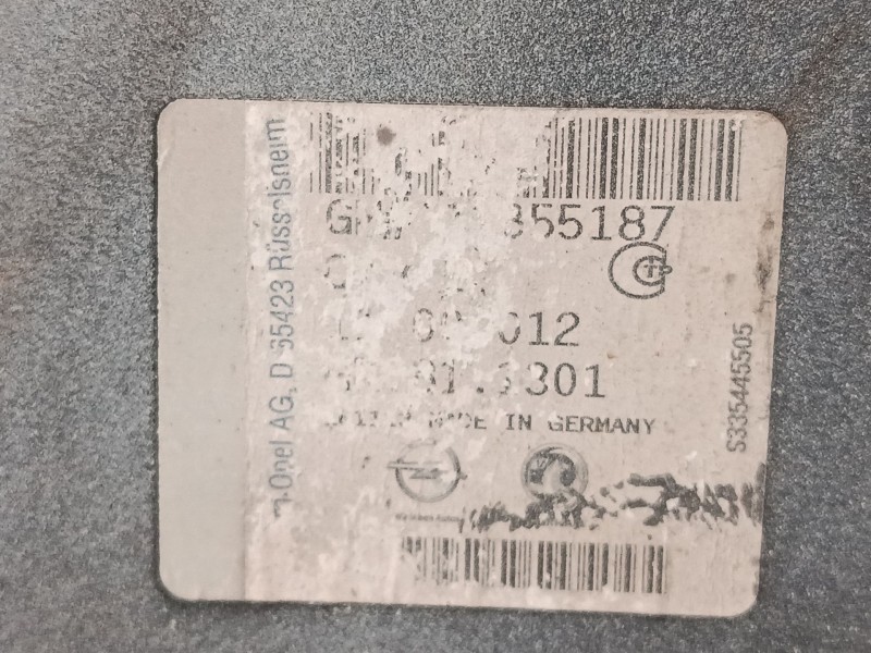 Recambio de aleta delantera izquierda para opel zafira tourer c (p12) 2.0 cdti (75) referencia OEM IAM 13355187  