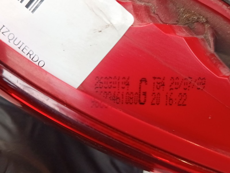 Recambio de piloto trasero porton izquierdo para peugeot 3008 i monospace (0u_) 1.6 hdi referencia OEM IAM 968346180  