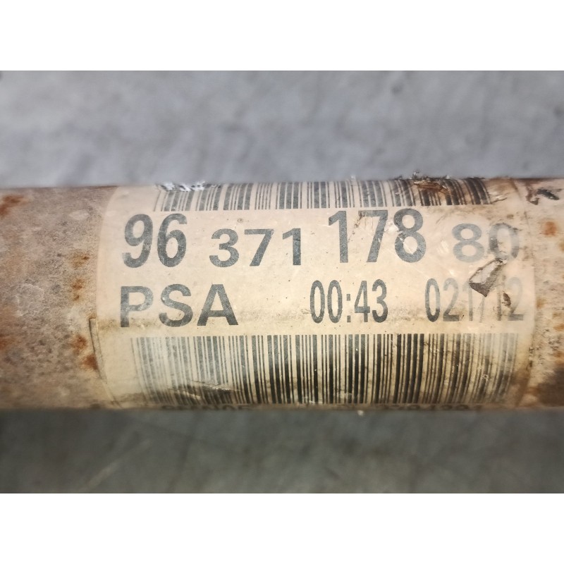 Recambio de transmision delantera derecha para citroën berlingo furgoneta/monovolumen (b9) 1.6 hdi 110 referencia OEM IAM 963711