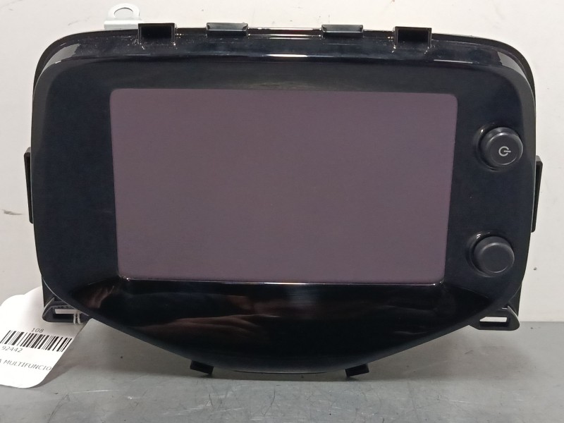 Recambio de pantalla multifuncion para peugeot 108 1.2 referencia OEM IAM 861400H010  