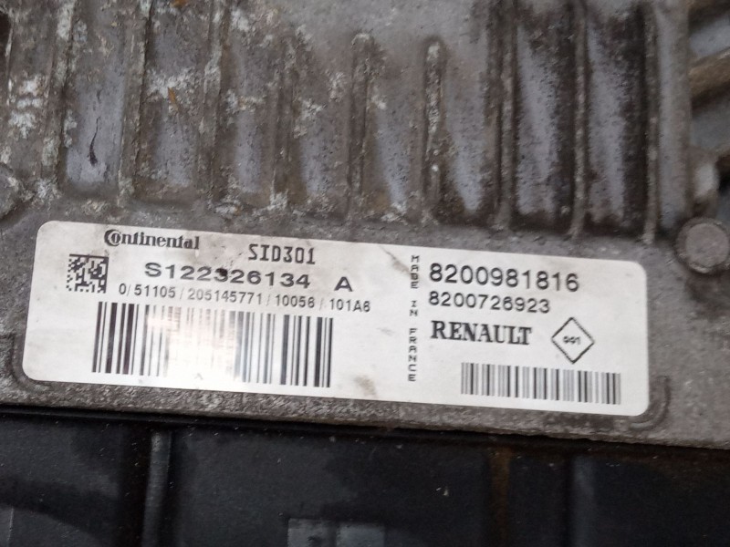 Recambio de centralita motor uce para renault laguna iii (bt0/1) 1.5 dci (bt00, bt0a, bt0t, bt1j) referencia OEM IAM 8200981816 