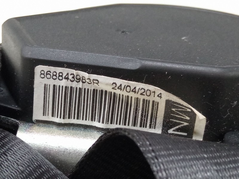 Recambio de cinturon seguridad delantero derecho para renault clio iv (bh_) 1.2 16v referencia OEM IAM 868843983R  