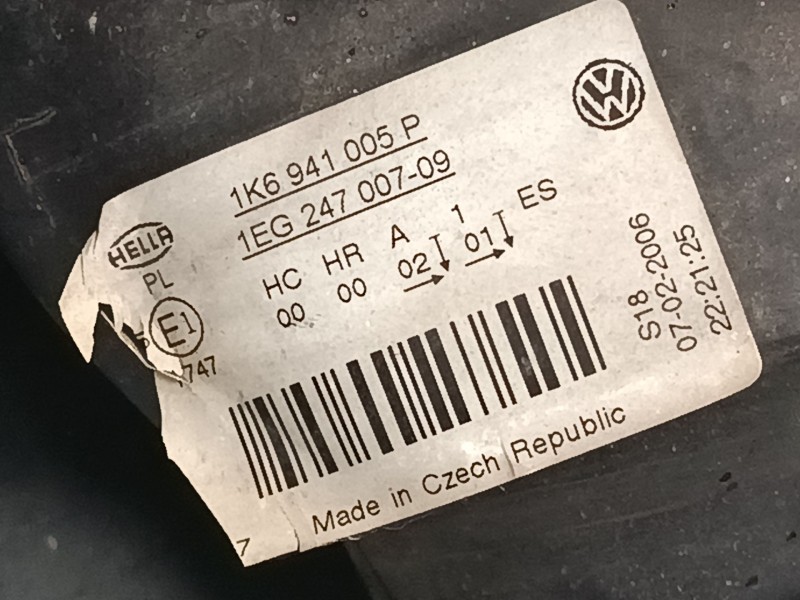 Recambio de faro izquierdo para volkswagen golf v (1k1) 1.9 tdi referencia OEM IAM 1K6941005P  